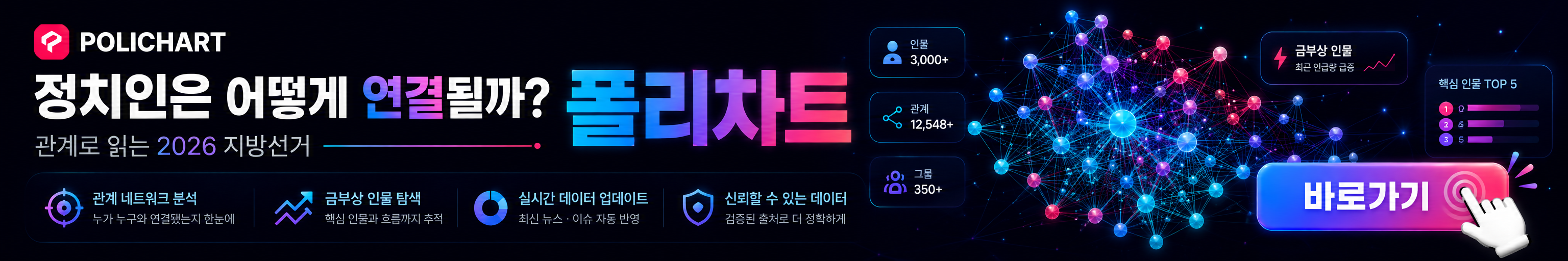 폴리차트 2026 지방선거 신나게 보는 법